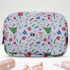 Illustration Christmas Pattern Make Up Pouch (small) by Pakjumat