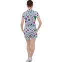 Illustration Christmas Pattern Women s T-Shirt and Shorts Set View2