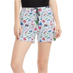 Illustration Christmas Pattern Women s Runner Shorts by Pakjumat