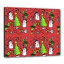 Santa Snowman Gift Holiday Canvas 24  x 20  (Stretched) View1