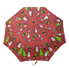 Santa Snowman Gift Holiday Folding Umbrellas by Pakjumat