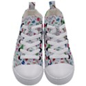 New Year Christmas Winter Kids  Mid-Top Canvas Sneakers View1