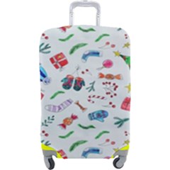 New Year Christmas Winter Luggage Cover (large) by Pakjumat