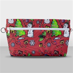 Santa Snowman Gift Holiday Handbag Organizer by Pakjumat