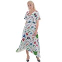 New Year Christmas Winter Cross Front Sharkbite Hem Maxi Dress View1