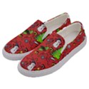 Santa Snowman Gift Holiday Men s Canvas Slip Ons View2