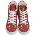 Santa Snowman Gift Holiday Men s Hi-Top Skate Sneakers View1