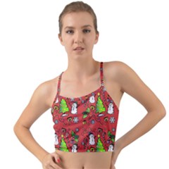 Santa Snowman Gift Holiday Mini Tank Bikini Top by Pakjumat