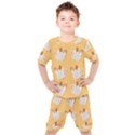 Background Stars Pattern Wallpaper Kids  T-Shirt and Shorts Set View1