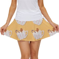 Background Stars Pattern Wallpaper Women s Skort by Pakjumat