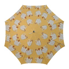 Christmas December Autumn Pattern Golf Umbrellas by Pakjumat