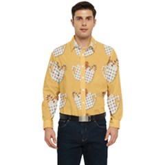 Christmas December Autumn Pattern Men s Long Sleeve  Shirt by Pakjumat