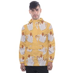 Christmas December Autumn Pattern Men s Front Pocket Pullover Windbreaker by Pakjumat