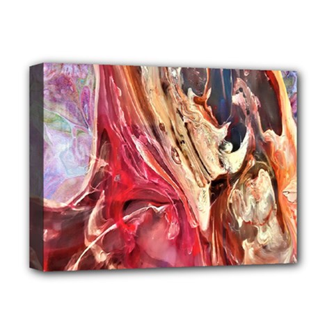 Marbling Blend  Deluxe Canvas 16  X 12  (stretched) 