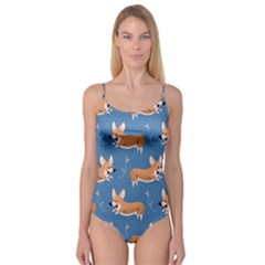 Corgi Patterns Camisole Leotard  by Amaryn4rt