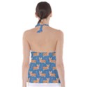 Corgi Patterns Tie Back Tankini Top View2