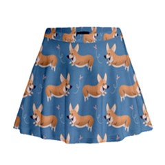 Corgi Patterns Mini Flare Skirt by Amaryn4rt