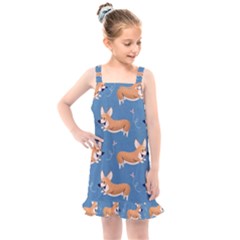 Corgi Patterns Kids  Overall Dress by Amaryn4rt