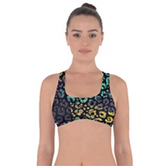 Abstract Geometric Seamless Pattern With Animal Print Got No Strings Sports Bra by Amaryn4rt