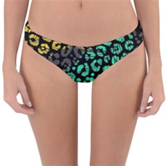 Abstract Geometric Seamless Pattern With Animal Print Reversible Hipster Bikini Bottoms by Amaryn4rt