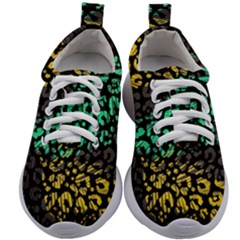 Abstract Geometric Seamless Pattern With Animal Print Kids Athletic Shoes