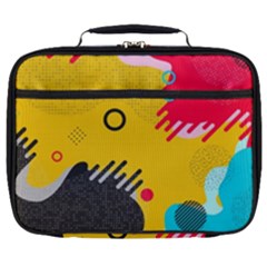 Abstract Colorful Pattern Shape Design Background Full Print Lunch Bag by Amaryn4rt