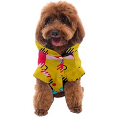 Abstract Colorful Pattern Shape Design Background Dog Coat by Amaryn4rt