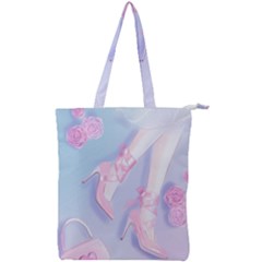 Romantic 11-14 Inch Double Zip Up Tote Bag by SychEva