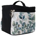 Green and Gold Eucalyptus Leaf Make Up Travel Bag (Big) View1