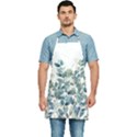 Green and Gold Eucalyptus Leaf Kitchen Apron View1