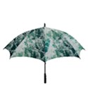 Blue Ocean Waves Golf Umbrellas View3