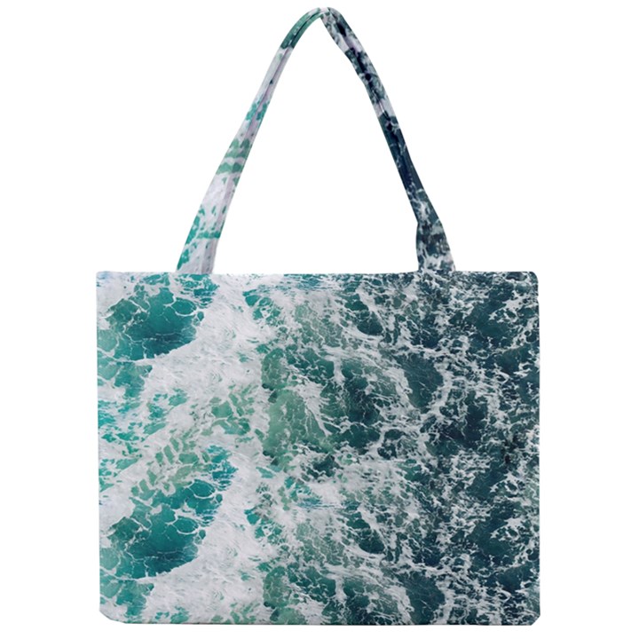 Blue Ocean Waves Mini Tote Bag