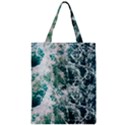 Blue Ocean Waves Zipper Classic Tote Bag View1