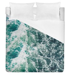 Blue Ocean Waves Duvet Cover (queen Size) by Jack14