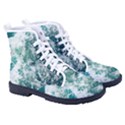 Blue Ocean Waves Kid s High-Top Canvas Sneakers View3