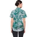 Blue Ocean Waves 2 Women s Short Sleeve Shirt View2