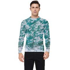 Blue Ocean Waves 2 Men s Long Sleeve Rash Guard by Jack14