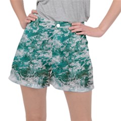 Blue Ocean Waves 2 Women s Ripstop Shorts by Jack14