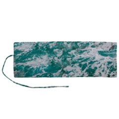 Blue Ocean Waves 2 Roll Up Canvas Pencil Holder (m) by Jack14