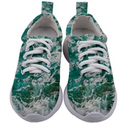 Blue Ocean Waves 2 Kids Athletic Shoes by Jack14