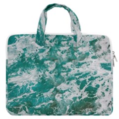 Blue Ocean Waves 2 Macbook Pro 13  Double Pocket Laptop Bag by Jack14