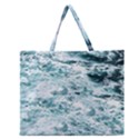 Ocean Wave Zipper Large Tote Bag View1