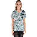 Ocean Wave Women s V-Neck Scrub Top View1