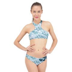 Ocean Wave High Neck Bikini Set by Jack14