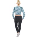 Ocean Wave Long Sleeve Cropped Velvet Jacket View2