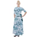 Ocean Wave Half Sleeves Maxi Dress View2