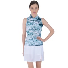 Ocean Wave Women s Sleeveless Polo T-shirt by Jack14