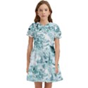 Ocean Wave Kids  Bow Tie Puff Sleeve Dress View1