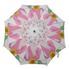 Girl Pink Hook Handle Umbrellas (large) by SychEva