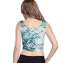 Blue Crashing Ocean Wave Crop Top View3